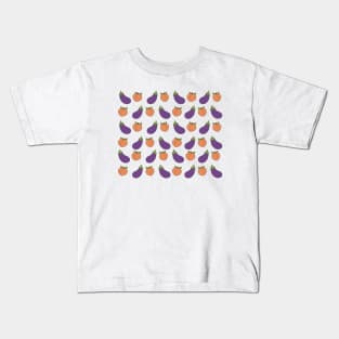 Eggplant and Peach Kids T-Shirt